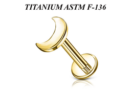 Лабрет из титана Ti Metal лаконичный полумесяц Лабрет из титана Ti Metal лаконичный полумесяц