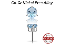 Вставка Steel and Silver с кристаллом Nano Gems