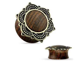 Плаги латунный цветок