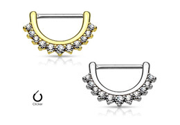 Кликер для груди с фианитами Кликер для груди с фианитами