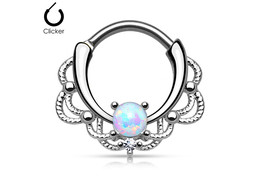 Кликер ажурный с опалом