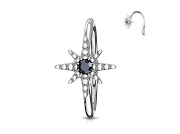 Кольцо раздвижное звезда