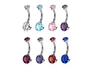 Банан с внутренней резьбой цветные стразы