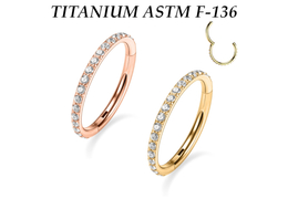 Кликер из титана Ti Metal с золотым покрытием Кликер из титана Ti Metal с золотым покрытием