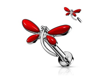 Лабрет красная стрекоза