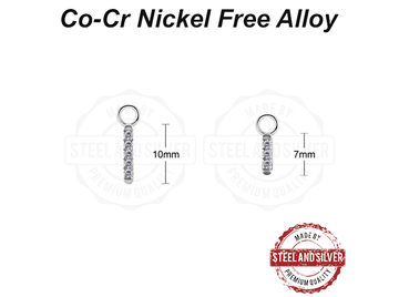 Подвеска Steel and Silver с кристаллами Premium Zirconia